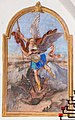 English: Painting of Saint Michael at the porch Deutsch: Fresko des hl. Michael in der Turmvorhalle