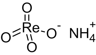 <span class="mw-page-title-main">Ammonium perrhenate</span> Chemical compound