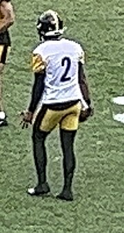 Fields during a Steelers practice in 2024 Fields2Steelers.jpg