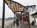 Photo taken in Tijuana on walking path to San Ysidro Land Port of Entry, East Pedestrian Facility.