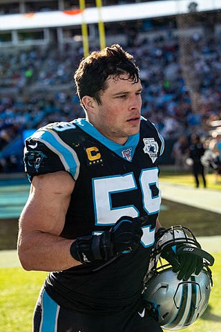 <span class="mw-page-title-main">Luke Kuechly</span> American football player (born 1991)