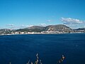 Il Monte Nuovo e monte Gauro visti dal castello aragonese di Baia