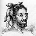 Hombre del atolón de Nukufetau, islas Ellice (ahora Tuvalu) 1841