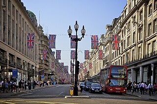 <span class="mw-page-title-main">Regent Street</span> Shopping street in London