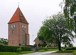 Det fritstående tårn ved Sankt Sørens Kirke