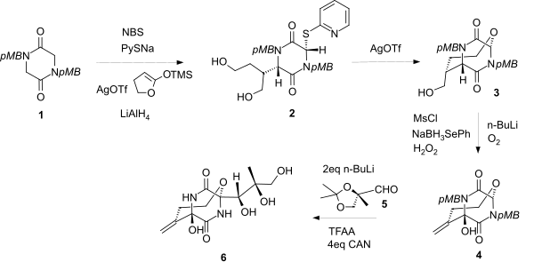 Synthetic route to Bicyclomycin