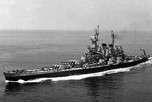 USS North Carolina (BB-55) в море, 3 июня 1946 года