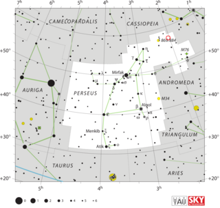 <span class="mw-page-title-main">V Persei</span> Nova event seen in 1887 in the constellation Perseus