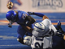 Jay Ajayi (left) playing for Boise State in 2013 130913-F-DB561-031.jpg