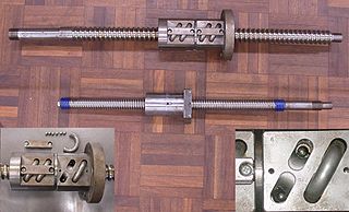 <span class="mw-page-title-main">Ball screw</span> Low-friction linear actuator