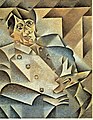 Retrat de Pablo Ruiz Picasso, per Juan Gris. Projecció d'un model tridimensional en facetes planes sobreposades