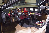 Intérieur de KITT dans les 1re et 2e saisons de la série K 2000.