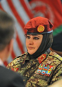 General de brigada Khatool Mohammadzai de l'exèrcit nacional afganès, 2012