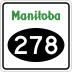 Provincial Road 278 marker