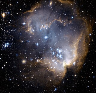 <span class="mw-page-title-main">NGC 602</span> Open cluster in the constrellation Hydrus