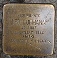 Stolperstein für Leo Hofmann in der Rote-Hahnen-Gasse 7