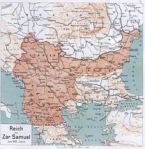 Map of Bulgaria in its largest extension during Samuel's reign circa 1000. RizMap10.jpg