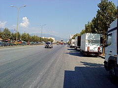 Strasse in Tirana (1)