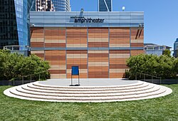 Amphitheater in the rooftop park