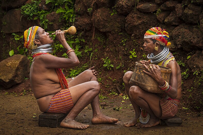 Bonda tribe of Odisha drinking Mahua drink by Suresh Kumar Vakalapudi