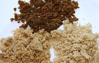 <span class="mw-page-title-main">Muscovado</span> Type of unrefined brown sugar