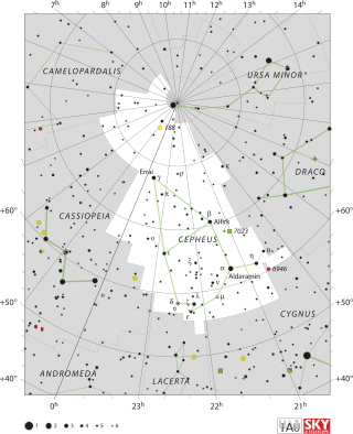 <span class="mw-page-title-main">Cepheus (constellation)</span> Constellation in the northern celestial hemisphere