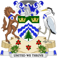 Coat of Arms of the Waterdown-East Flamborough Heritage Society.svg