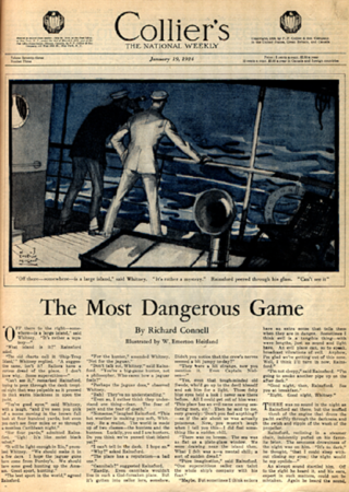 <span class="mw-page-title-main">The Most Dangerous Game</span> 1924 short story by Richard Connell