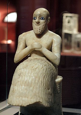 <i>Statue of Ebih-Il</i> Ancient Syrian icon (c. 2400 BC)