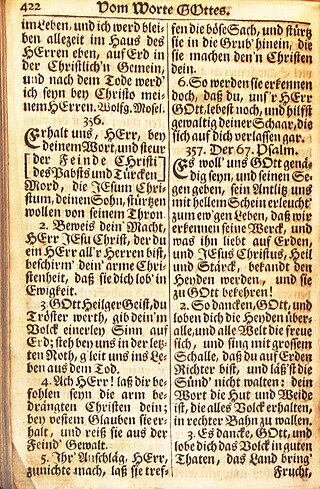 <span class="mw-page-title-main">Erhalt uns, Herr, bei deinem Wort</span> 1541 hymn by Martin Luther