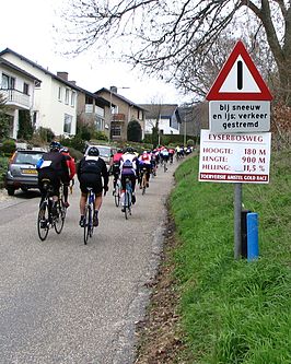 De Eyserbosweg, een van de zwaartepunten in het parcours