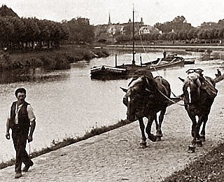 <span class="mw-page-title-main">Towpath</span> Path allowing a boat to be towed beside a river