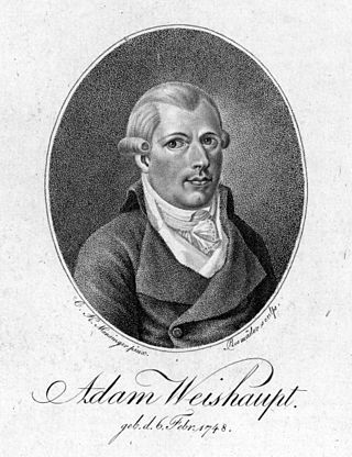 <span class="mw-page-title-main">Adam Weishaupt</span> German philosopher and founder of the Illuminati (1748–1830)