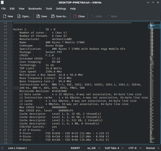 <span class="mw-page-title-main">KWrite</span> Text editor for KDE desktop environment