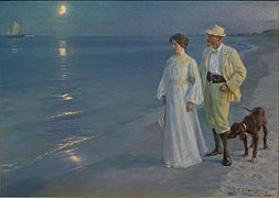 Peder Severin Krøyer, "Suveõhtu Skageni rannas" (1899)