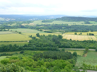 La vallée autour de Vézelay.