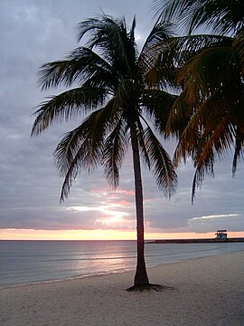 Sonnenuntergang am Strand von P.G.