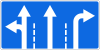 Traffic directions at the intersection