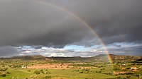 Rainbow at Brazilian Sertão (desert). Cícero Dantas, Bahia, Brazil.