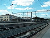 Riihimäki Railway Station; Riihimäki is an important crossing point for railways and the northernmost place in Helsinki metropolitan area