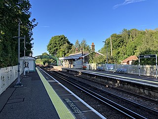 <span class="mw-page-title-main">Amberley railway station</span> Railway station in West Sussex, England