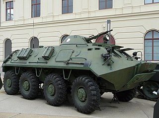 <span class="mw-page-title-main">BTR-60</span> Wheeled amphibious armored personnel carrier