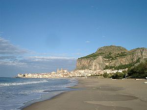 Panorama dalla spiaggia