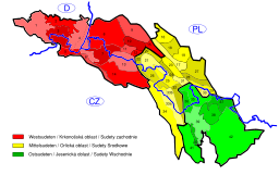 Geografia membrigo de Sudetoj