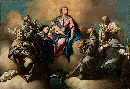 Sacred Conversation by Antonio González Velázquez, 1749