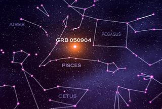 <span class="mw-page-title-main">GRB 050904</span> Gamma-ray burst source