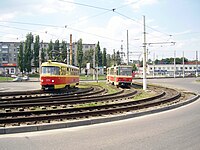 Tatra T3SU and Tatra T6B5SU trams