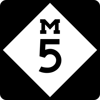 <span class="mw-page-title-main">M-5 (Michigan highway)</span> State highway in Michigan, United States