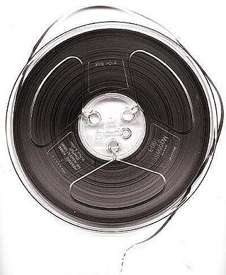 <span class="mw-page-title-main">Magnetic tape</span> Medium used to store data in the form of magnetic fields