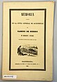 Memòria de la Junta General d'Accionistes de l'empresa "Camino de Hierro de Barcelona a Mataró". Any 1848